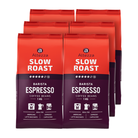 koffievoordeel.nl webshop Altezza Slow Roast Espresso - 6 x 1 KG koffiebonen